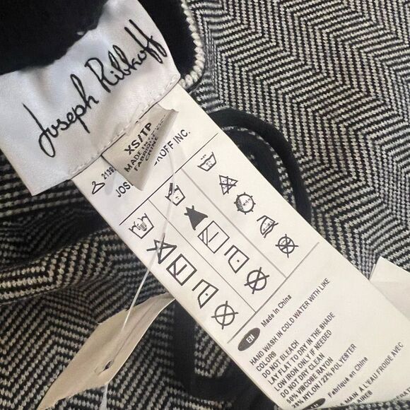 Joseph Ribkoff herringbone Wide-Leg Women's Pants size XS (2) NWT - Picture 7 of 11